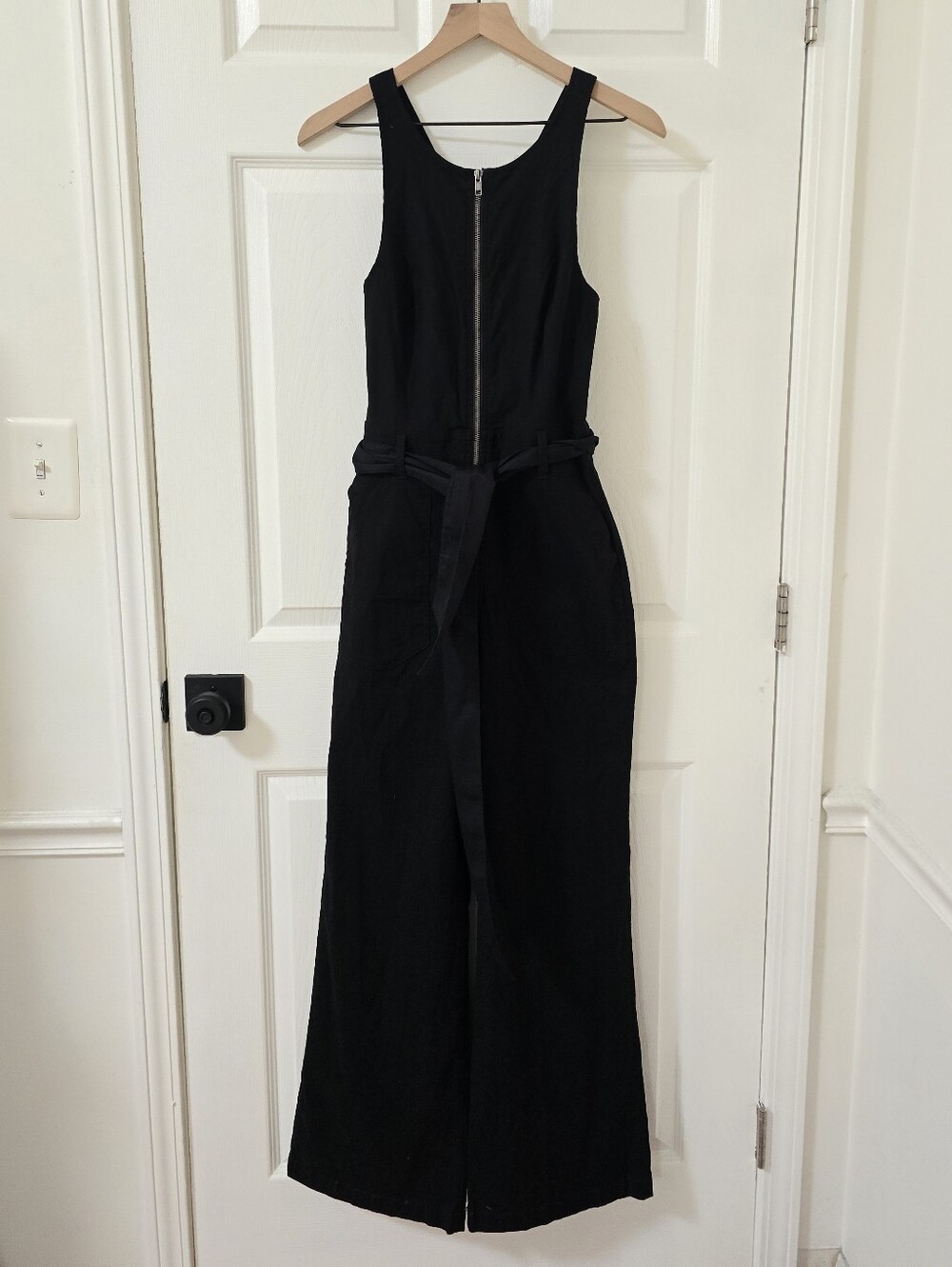 Anthropologie Maeve Black Naomi Jumpsuit Size 4 - Picture 3 of 9